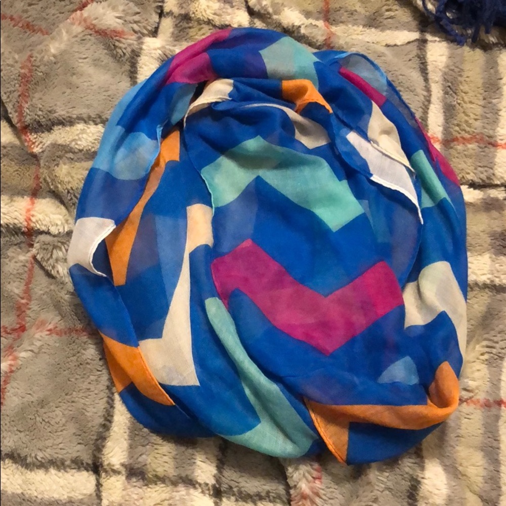 Multiple color infinity scarf